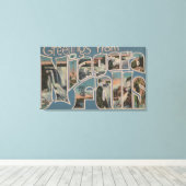 Niagara Herfsten, New York - Grote Letter Scenes 2 Canvas Afdruk (Insitu (Houten vloer))