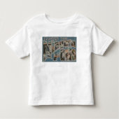Niagara Herfsten, New York - Grote Letter Scenes 4 Kinder Shirts (Voorkant)