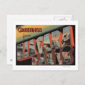 Niagara Herfsten, New York - grote lettertjes Briefkaart (Voorkant / Achterkant)