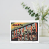 Niagara Herfsten, New York - grote lettertjes Briefkaart (Staand voorkant)