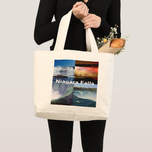 Niagara Herfsten New York Grote Tote Bag (Voorkant (product))