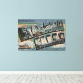 Niagara Herfsten, New York - Large Letter Scenes 5 Canvas Afdruk (Insitu (Houten vloer))