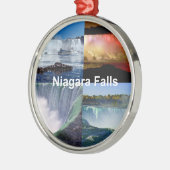 Niagara Herfsten New York Metalen Ornament (Links)