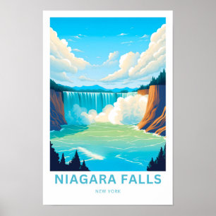 Niagara Herfsten New York Reizen Poster
