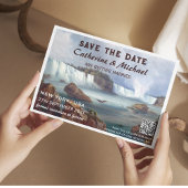 Niagara Herfsten New York Reizen QR Code Save The Date