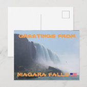 Niagara Herfsten New York, Verenigde Staten Briefkaart (Voorkant / Achterkant)