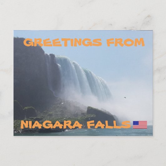 Niagara Herfsten New York, Verenigde Staten Briefkaart (Voorkant)