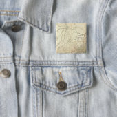 Niagara Herfsten, New York Vierkante Button 5,1 Cm (In situ)