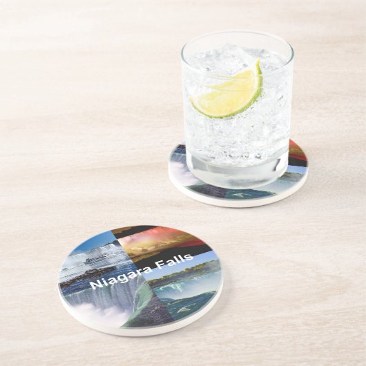 Niagara Herfsten New York Zandsteen Onderzetter (Zijkant)
