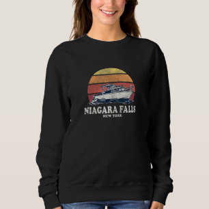Niagara Herfsten NY Boating 70s Retro Boat De Trui
