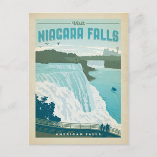Niagara Herfsten, NY Briefkaart
