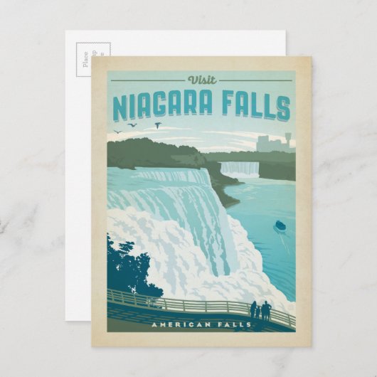 Niagara Herfsten, NY Briefkaart (Voorkant / Achterkant)