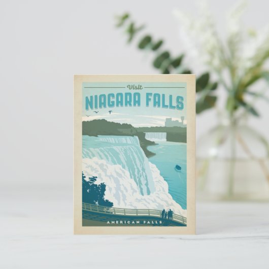 Niagara Herfsten, NY Briefkaart (Staand voorkant)