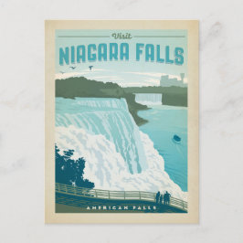 Niagara Herfsten, NY Briefkaart