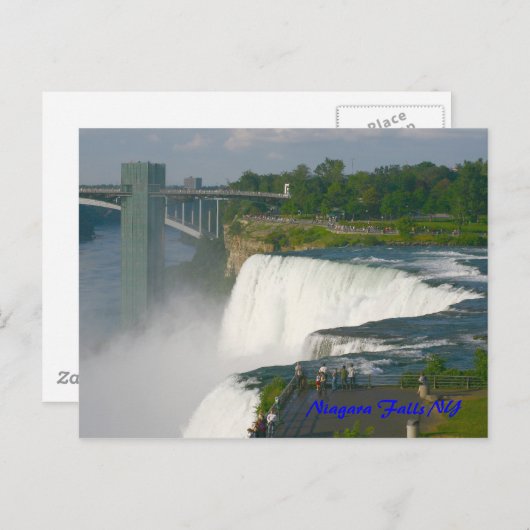 Niagara Herfsten NY Briefkaart (Voorkant / Achterkant)