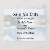 Niagara Herfsten NY - Uitzicht Van Amerikaanse zij Aankondigingskaart (Voorkant)