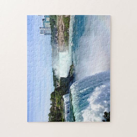 Niagara Herfsten NY - Uitzicht Van Amerikaanse zij Legpuzzel (Verticaal)