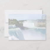 Niagara Herfsten NY - Uitzicht Van Amerikaanse zij RSVP Kaartje (Achterkant)