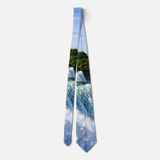 Niagara Herfsten NY - Uitzicht Van Amerikaanse zij Stropdas (Achterkant)