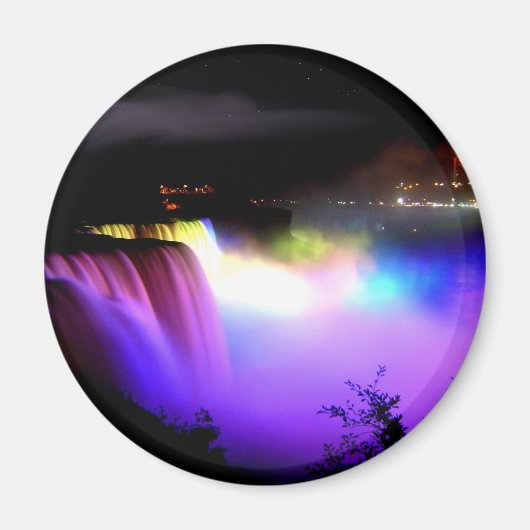 Niagara-Herfsten-onder-overstroomlichten-bij-nacht Magneet (Voorkant)