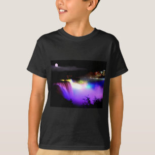 Niagara-Herfsten-onder-overstroomlichten-bij-nacht T-shirt