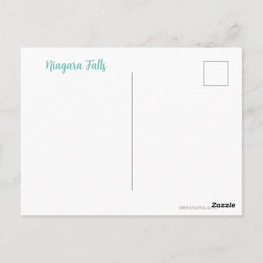 Niagara Herfsten, Ontario, Canada Briefkaart (Achterkant)