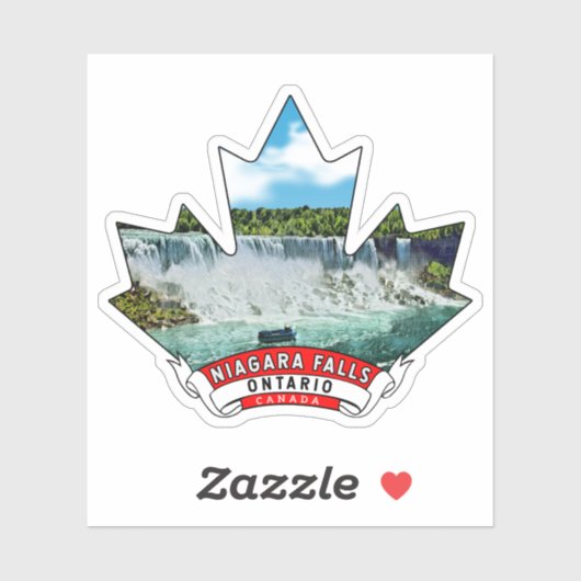 Niagara Herfsten, Ontario Canada Maple Leaf Sticker (Vel)