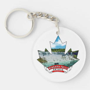 Niagara Herfsten, Ontario Canada Maple Sleutelhanger