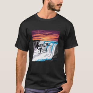 Niagara Herfsten Ontario Canada Zonsondergang T-shirt