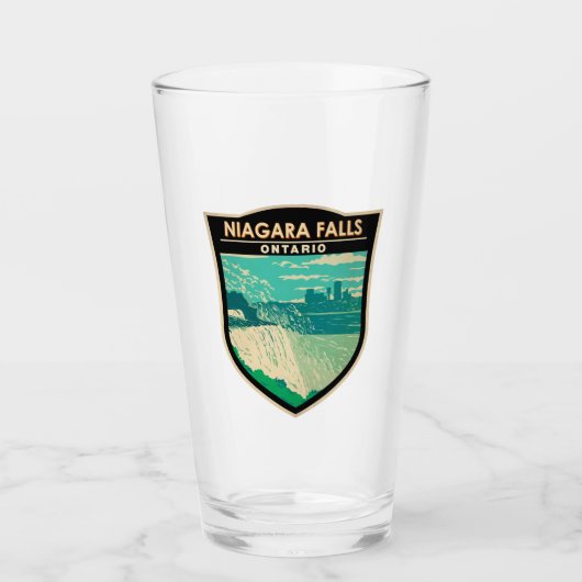 Niagara Herfsten Ontario Reizen Kunst Vintage Glas (Voorkant)