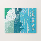 Niagara Herfsten Ontario Reizen Kunst Vintage Legpuzzel (Horizontaal)