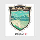 Niagara Herfsten Ontario Reizen Kunst Vintage Sticker (Vel)