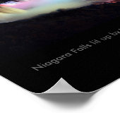 Niagara-Herfsten ontstoken door licht van Ontario Poster (Hoek)