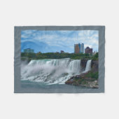 Niagara-Herfsten op de Canadese Side Fleece Blanke Deken (Voorkant (Horizontaal))