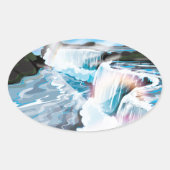 Niagara Herfsten Ovale Sticker (Voorkant)