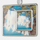 NIAGARA-HERFSTEN - Panorama Verzilverd Omlijst Ornament (Links)