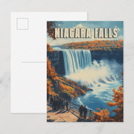 Niagara Herfsten: Prachtig watervalland Briefkaart (Voorkant / Achterkant)