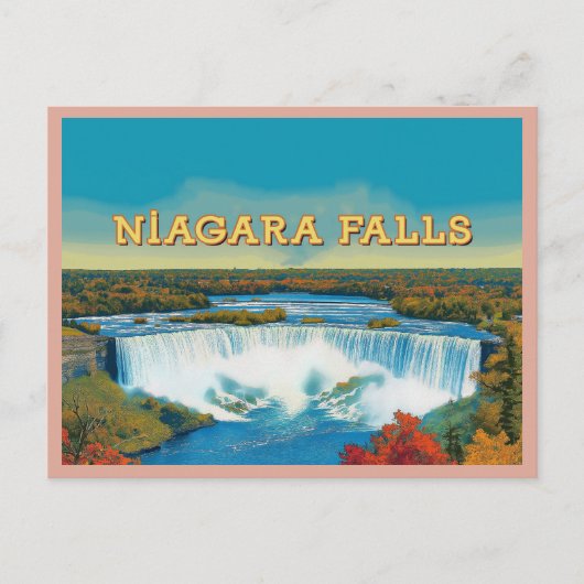 Niagara Herfsten - Prachtig watervallandschap Briefkaart (Voorkant)