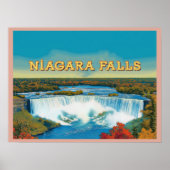 Niagara Herfsten - Prachtig watervallandschap Poster (Voorkant)