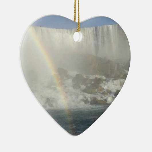 Niagara Herfsten Rainbow Keramisch Ornament (Rechts)