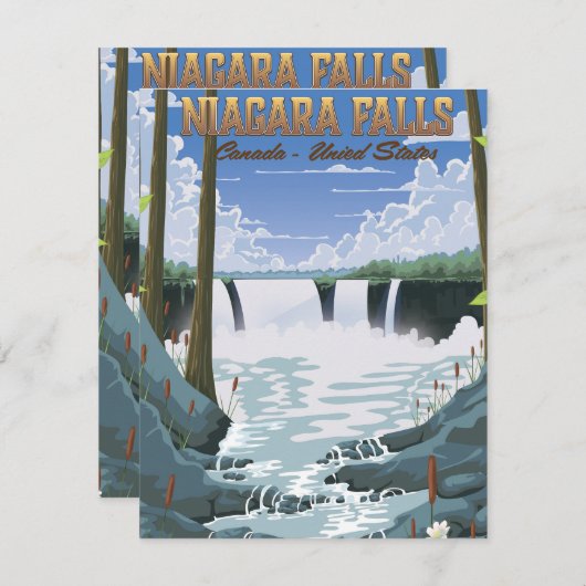 Niagara Herfsten Reisposter (Voorkant / Achterkant)