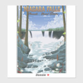 Niagara Herfsten Reisposter Sticker (Vel)