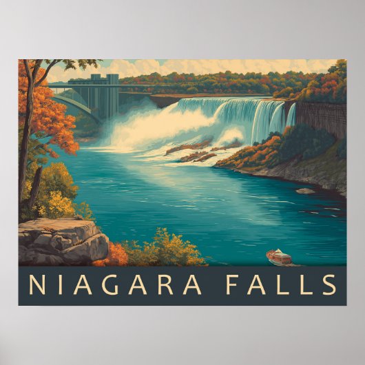  Niagara Herfsten Reizen Poster (Voorkant)