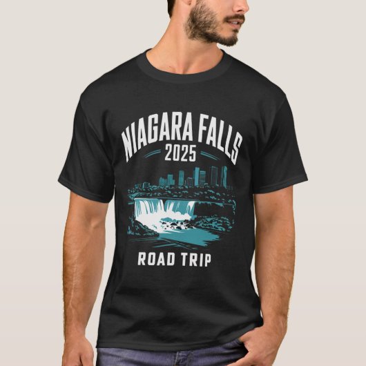 Niagara Herfsten Road Trip 2025 Familiereis Vriend T-shirt (Voorkant)