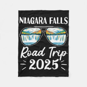 Niagara Herfsten Road Trip 2025 Zonnebril Familie Fleece Deken