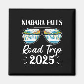 Niagara Herfsten Road Trip 2025 Zonnebril Familie  Magneet (Voorkant)