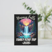 Niagara Herfsten Road Trip Familie Vakantie Trip M Briefkaart (Staand voorkant)