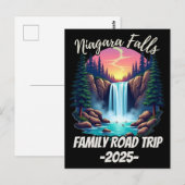 Niagara Herfsten Road Trip Familie Vakantie Trip M Briefkaart (Voorkant / Achterkant)