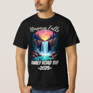 Niagara Herfsten Road Trip Familie Vakantie Trip M T-shirt