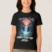 Niagara Herfsten Road Trip Familie Vakantie Trip M Tri-Blend Shirt (Voorkant)